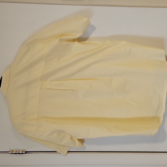 Vintage Duck Head Button Down Shirt Men Size Short Sleeve Large Yellow - Picture 6 of 6